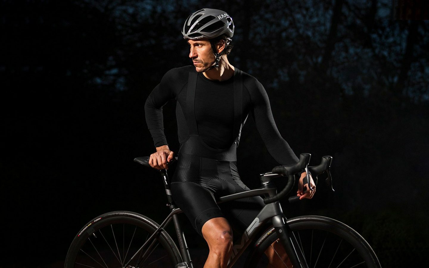 Men's Mesh Base Layer - Black Long Sleeve Cycling Undershirt