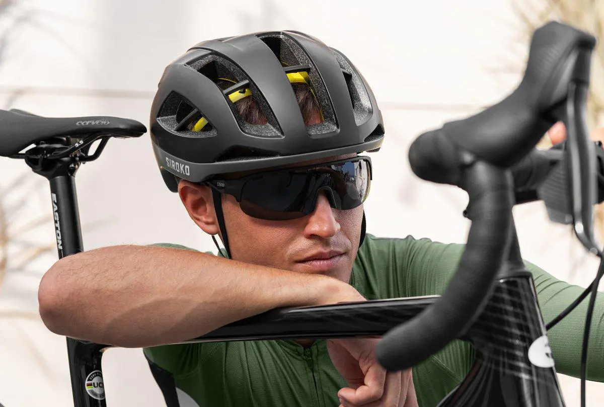 Schohiro Mtb Mountain Bike Helmet Visor lens Sunglass Bicicleta Carretera  Cascos Ciclismo Bicycle Helmet Cycling helmet M54-58cm